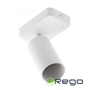 GTV Sienas gaismeklis SANTO BIS, GU10, IP20, max. 20 W, viens, apaļš, balts