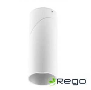 GTV Griestu gaismeklis VIRGO, GU10, 57x57x152 mm, IP20, maks. 20 W, apaļš, balts