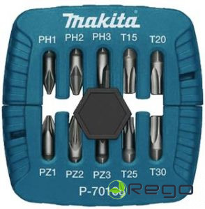 Makita Uzgaļu komplekts 10 izmēru P-70166