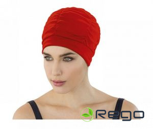 Fashy sieviešu viegla peldcepure, vienkrāsaina sarkana