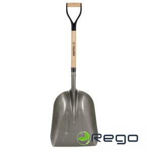 Truper Tērauda lāpsta, cietkoksnes rokturis, tērauda D veida rokturis (PCAY-G)