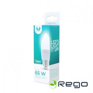 LED Spuldze keramiska, E27 10W(900Lm) C37, IP20 4500K