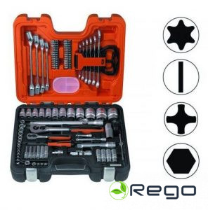 Bahco muciņu un atslēgu komplekts 1/4''+1/2'' 91gab.