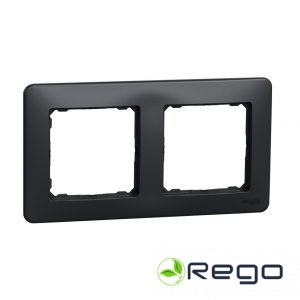 Schneider Rāmis 2-v antracīts SEDNA Design (SDD314802)