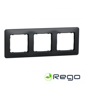 Schneider Rāmis 3-v antracīts SEDNA Design (SDD314803)