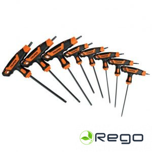 Truper TORX atslēgu komplekts ar T veida rokturi T9-T40, 8 gab (TORX-8TLX)