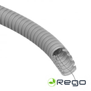 Gofrēta caurule ar stiepli D=20mm 320N 50m pelēka PIPELIFE (TXA20)