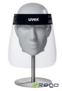 Uvex Sejas aizsargs 9710, 0,3mm PET, antifog, elastīga josla 54-64cm