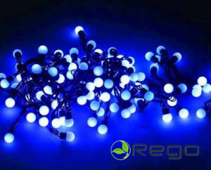 LED virtene, zila gaisma , 100 lampiņas, 7.2 m, IP44, IP44