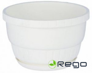 Puķu pods 250mm Europa piekar,balts