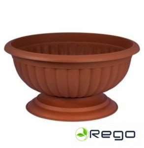 Puķu pods zems GRACIJA 2 terakota 5L