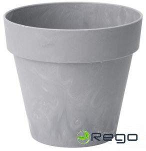 Puķu pods Ibiza 18cm, gaišs betons