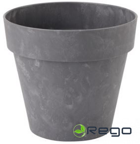 Puķu pobs Ibiza 25cm, tumšs betons