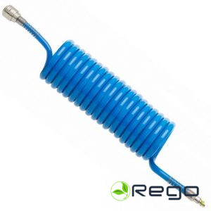 Hogert HT4R891 Pneimatiskā spirālšļūtene PU 10m 6x8mm.