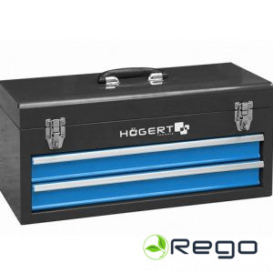 Hogert HT7G074 Metāla instrumentu kaste, 2 atvilktnes