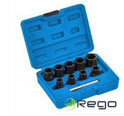 Hogert HT8G401 Aprautu skrūvju galvu izskrūvēšanas komplekts 10 gab.