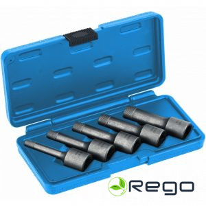 Hogert HT8G403 Ielauzto skrūvju izgriezēju komplekts M8-M16, 5gab