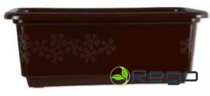 Balkona kaste 50cm brūna