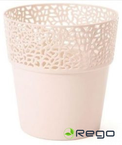 Puķu pods ROSA 170 mm bēšs