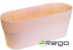 Puķu pods BELLA krēms ovāls 380mm