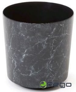 Puķu pods SOLO IML 19cm marmors melns