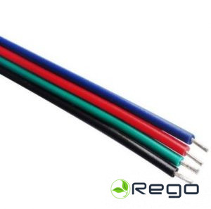 Kabelis 4x0.3mm2 BLGRB,led RGB savienošanai