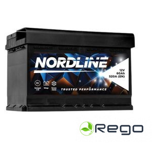 Nordline akum. 12V 60AH 520A 240x175x175 (NOR333)