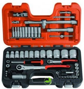 Bahco muciņatslēgu komplekts 1/4 & 1/2, 56gab. (S560)