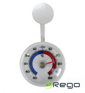 PROVENCE Termometrs āra ar lipekli/meh./balts 01410003