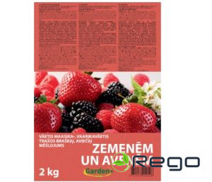 Mēslojums zemenēm, avenēm 2kg NPK 15-15-15