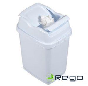 Atkritumu kaste 35L Locked Easy balta