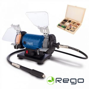 Scheppach HG35 Divripu slīpmašīna/pulētājs ar elastīgu vārpstu 120W (5903112901)