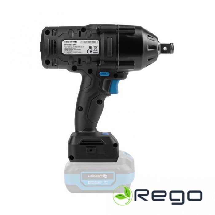 Hogert HT2E227-0IW Akumulatora triecienatslēga 1000 Nm, 18V