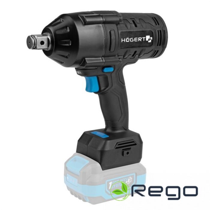 Hogert HT2E227-0IW Akumulatora triecienatslēga 1000 Nm, 18V