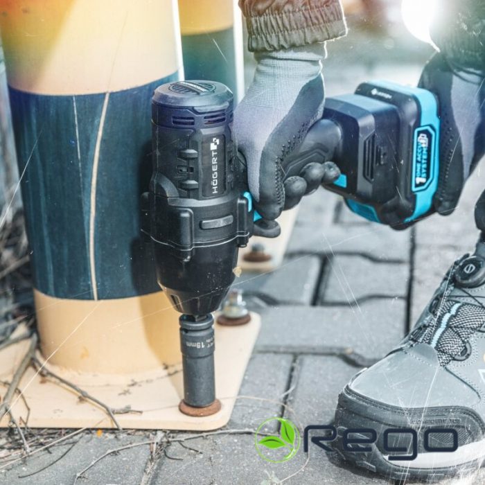 Hogert HT2E227-0IW Akumulatora triecienatslēga 1000 Nm, 18V