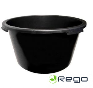 Apaļš plastmasas konteiners 45 litri, melns (MLBR45)