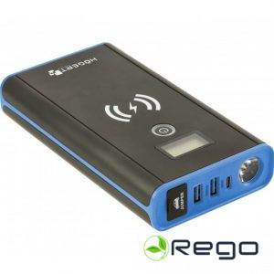 Hogert HT8G623 Auto Palaidējs Powerbank, 400-800A, 10Ah, 10W bezvadu lādētājs