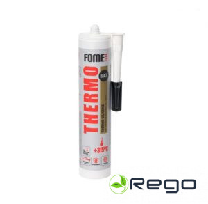 FOME FLEX THERMO 315 °C karstumnoturīgs silikona hermētiķis, melns (01-4-2-206)