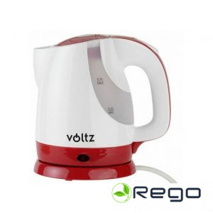 OLIVER Voltz elektriskā tējkanna 55551230FR, 1300W 0,9l, bezvadu, balta/sarkana