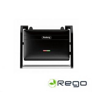 Elektriskais grils, Rosberg R51442J, 1300 W, Nelīpošas plāksnes, Melns