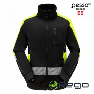 Pesso Augstas redzamības jaka, FL06, melna/dzeltena 3xl, (FL06_B-3XL)