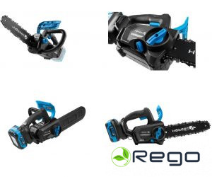 Hogert HT2E289-0CS18V Akumulatora ķēdes zāģis, 18V