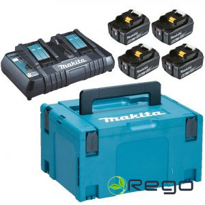 Makita Akumulatoru un lādētāja komplekts PowerPack 18V 4x6,0Ah (198091-4)