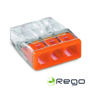 Wago Klemmes, 2273-203, 24A, 3-viet., 0.5-2.5mm2, (100) 1gb. (0012095)