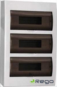 Sadalne IEK, 36-viet., IP41, v/a, 460x270x100mm, plastmasa, ar caursp. durvīm
