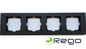 Rāmis Ovivo, 4-viet., GRANO, melns