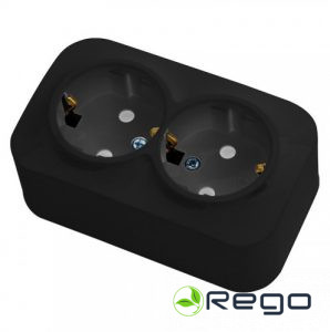 Rozete Horoz, EVA, dub., a/z, IP20, melns, v/a