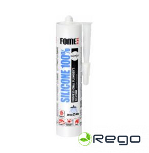 Sanitārais silikons-hermētiķis,caursp. Fome Flex 100%, 310ml (01-4-2-045)