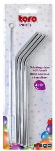 Salmiņi+birstīte nerūsējošā tērauda 4gab