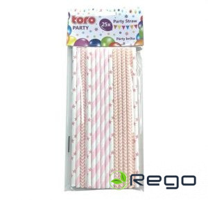 Salmiņi 25gab 20cm papīra 30g rozā